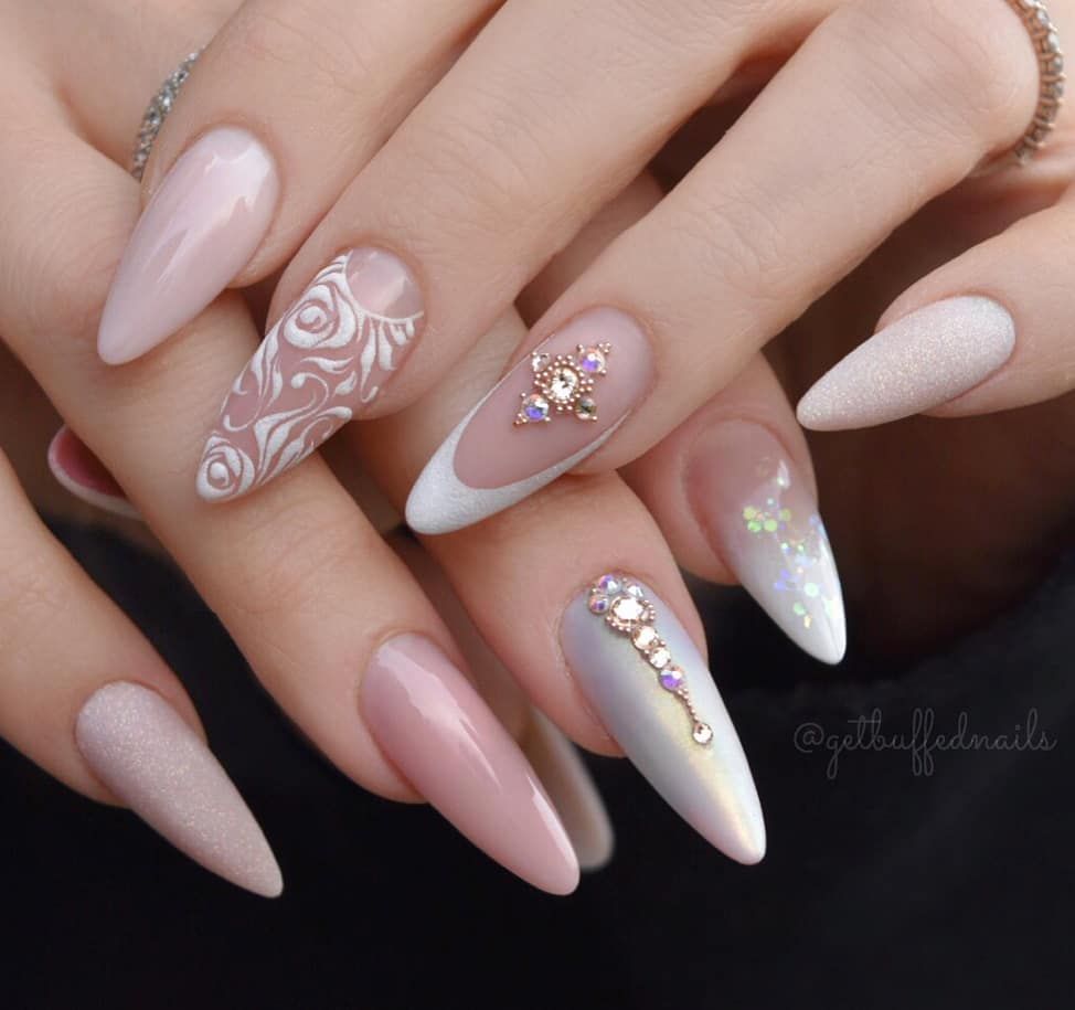 Отличия свадебного маникюра от повседневного